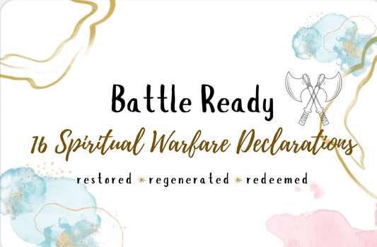 Battle Ready: 16 Spiritual Warfare Affirmation Cards - Digital Download